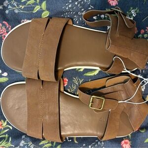 Torrid Brown Sandals with Adjustable Straps